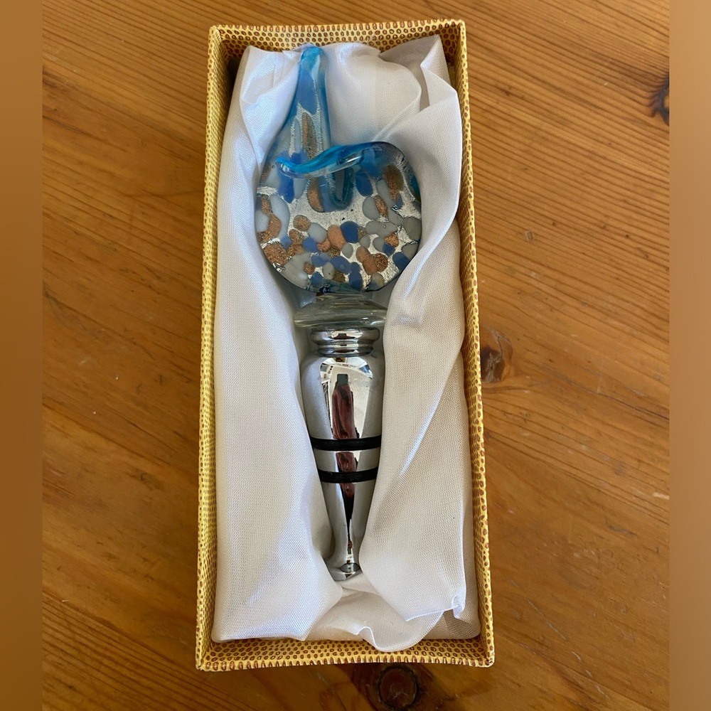 🍷Hand Blown Glass Wine Stopper